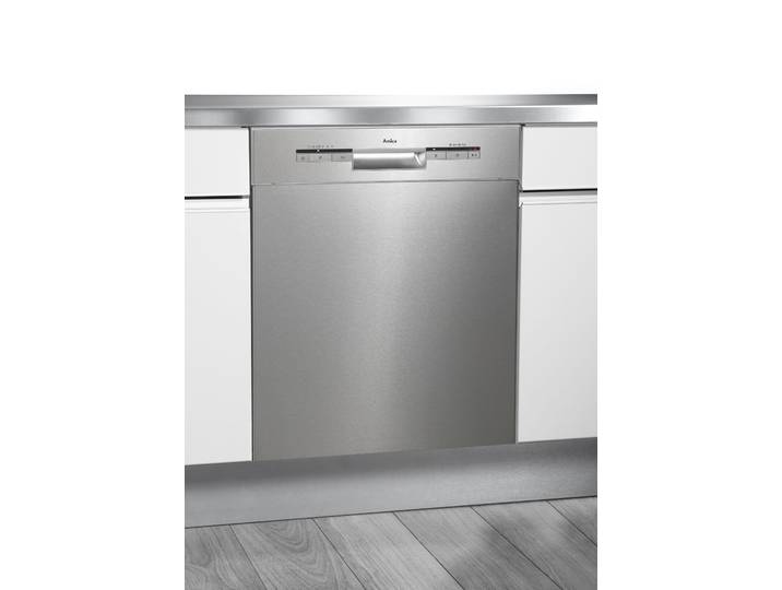 AMICA Unterbaugeschirrspüler EGSPU 513 911 E , Energieeffizienz: D, silber (edelstahl), B:59,8cm H:81,5cm T:57cm, Geschirrspüler, Sauberes Geschirr auf Knopfdruck – flexibel, bequem und zuverlässig., Unterbaugeschirrspüler