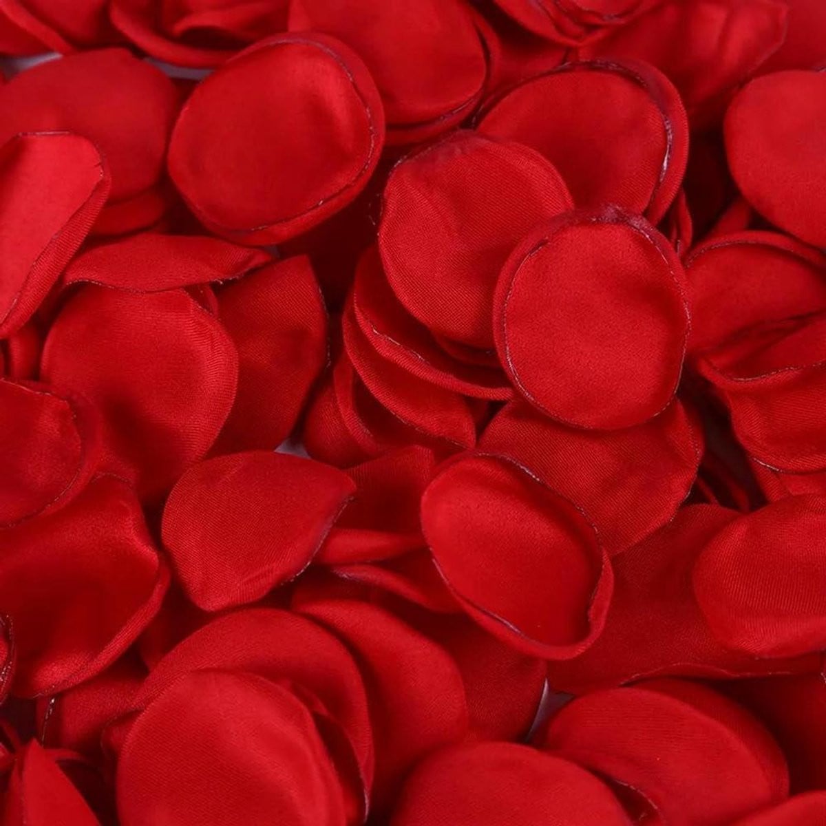 100 stuks Kunstbloemen Rozenblaadjes - Rode Zijden Bloemen voor Romantische Decoratie