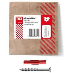 TOX Dübel- und Schrauben-Sortiment »TRI 5/31« 6 Stück grau