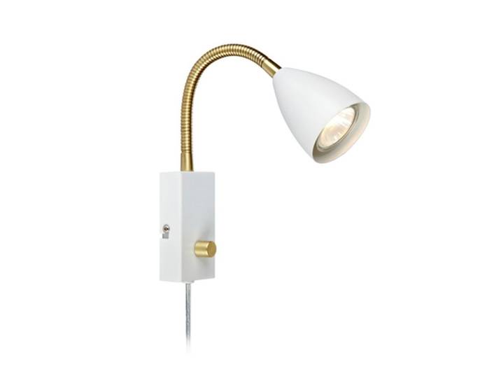 Ciro Flex Applique Murale Blanc/Laiton - Markslöjd - Chambre à coucher - Métal