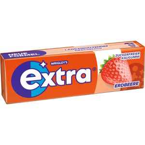 Extra Kaugummis Erdbeere, zuckerfrei, Riegel mit 10 Dragees