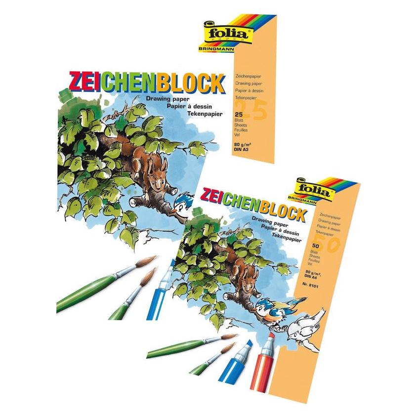 Folia Mahlblock (A4, Blanko) (8101)