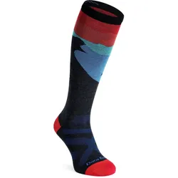 Darn Tough, Herren, Sportsocken, Solstice Over the Calf Lightweight (M), Schwarz