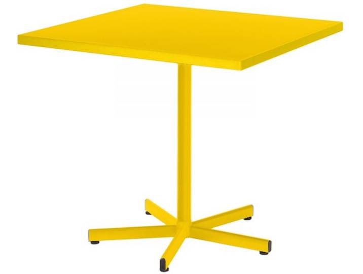 Tisch aus Metall Basic Color Schaffner AG gelb, Designer Schaffner, 70x72x70 cm