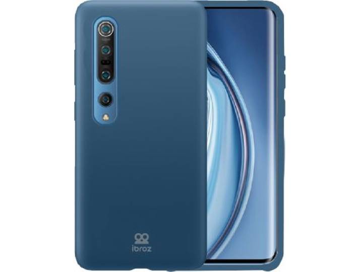 Ibroz - Coque Xiaomi Mi 10 Pro Liquid Silicone Bleu