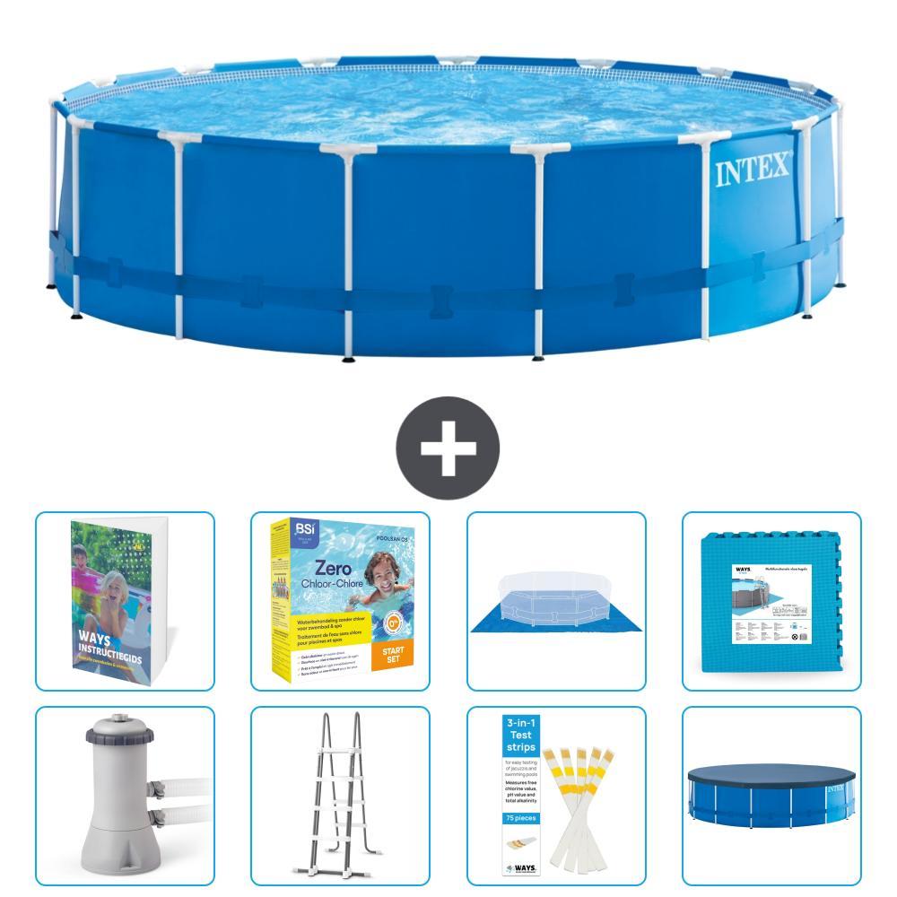 Frame Pool Rund - 457x122 cm - 7-teilig S566