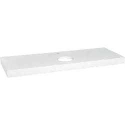 Konsole ELENG Schichtstoff weiß matt,1xWT-Ausschnitt,1xHahnloch 1400x80x510mm Evenes