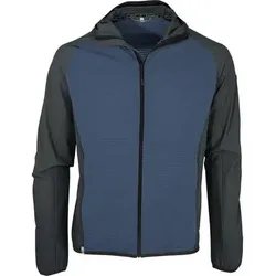 MAUL Herren Unterjacke Lermoos-Hybridfleeceja.+Kapuze, Größe 56 in Blau 0172