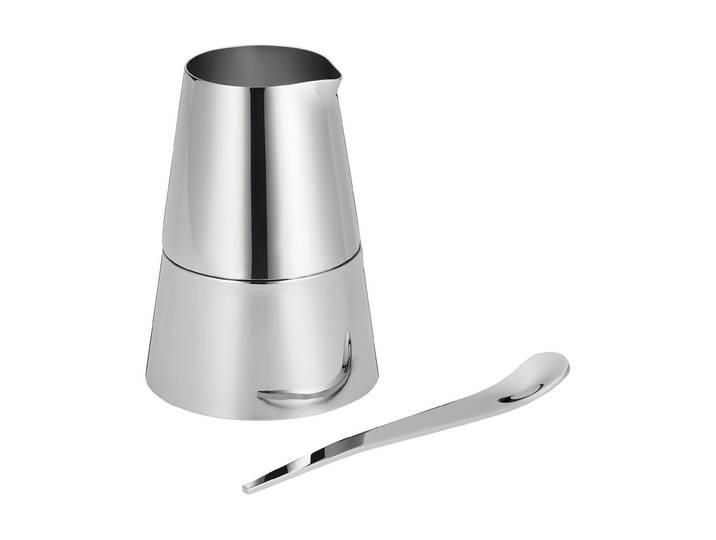 Milch- und Zuckerset PHILIPPI & Milch Set 3-teilig , silber (silberfarben), Edelstahl, Geschirr-Sets, Milch- und Zuckerset