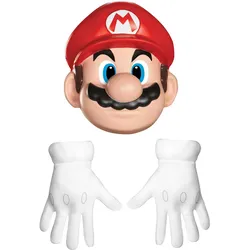 Metamorph Super Mario Accessoire-Set Maske und Handschuhe