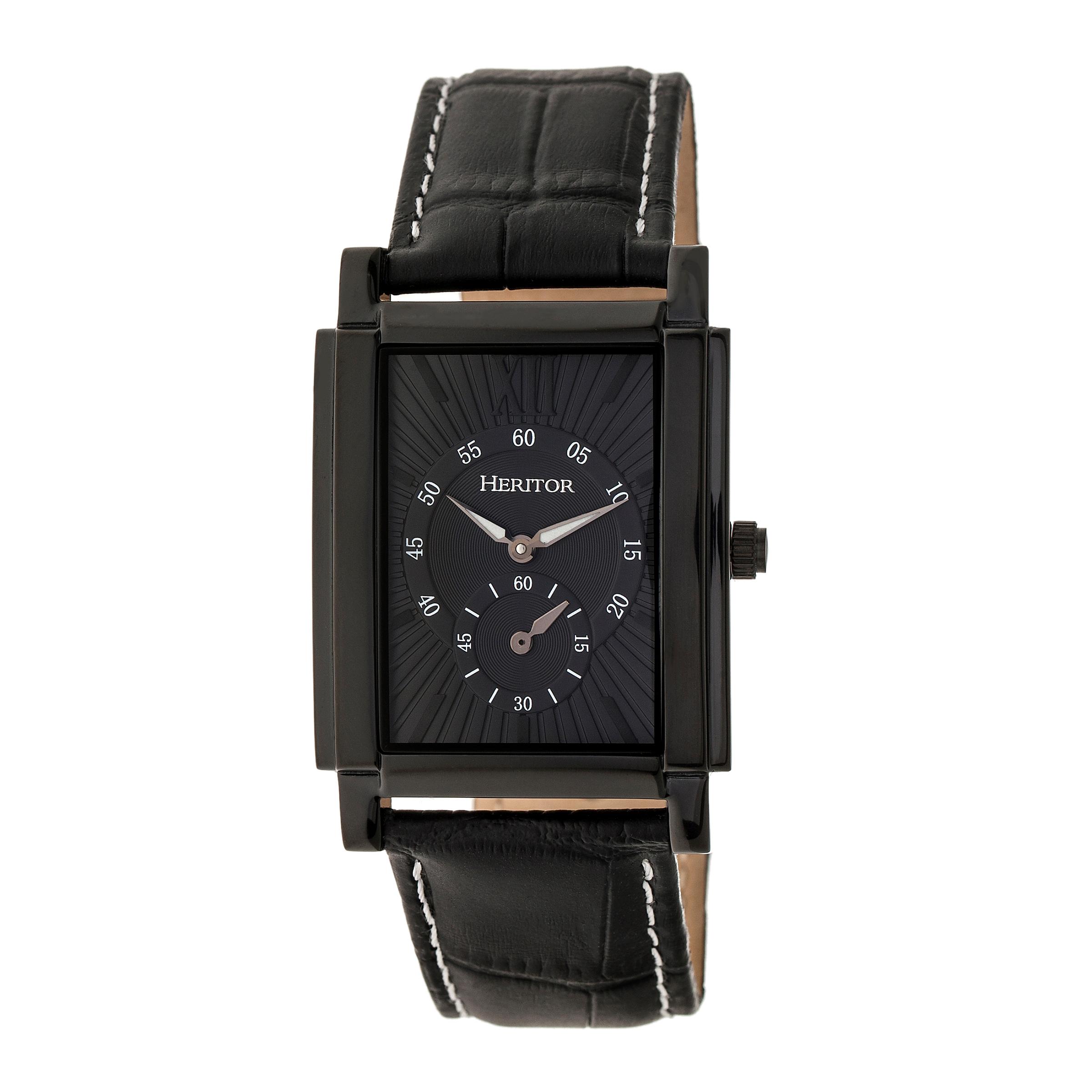 Heritor automatisch Frederick lederen band horloge