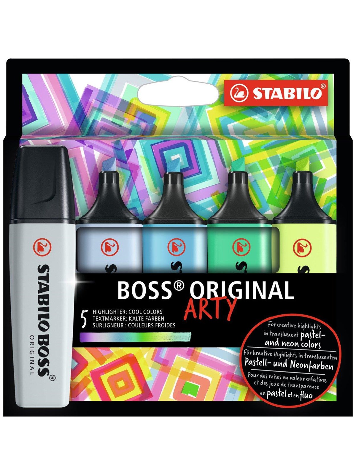 STABILO ARTY BOSS set of 5 cool colors