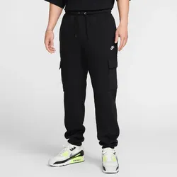 NIKE Club Fleece Cargohose Herren 010 - black/black/white S