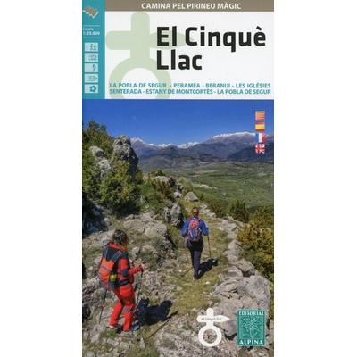 Wanderkarte El Cinque Llac, Karte von , Alpina Editorial, 978-84-8090-710-1