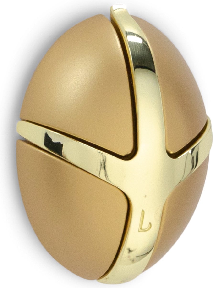 Spinder Design kapstok Tick met 3 haken - Goud / Goud