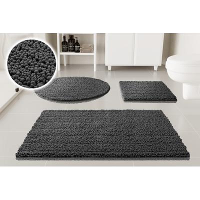 Badematte OTTO HOME "Torrni", grau, H:22mm, Polyester, Badematten, Badematte, Badteppich, getuftet, modern, Uni, antirutsch, flauschig, hochflor