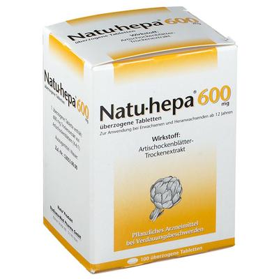 Natu Hepa 600 mg überzogene Tabletten 100 St Überzogene