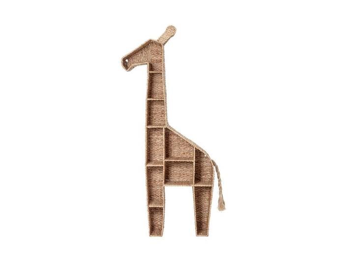 Bücherregal Kita – Giraffen-Regal aus Holz für Kinderzimmer - Naturfarbenes Holz - Luxusbetten24