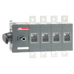 ABB OT630ES04K Lasttrennschalter 4-polig 630 A, mit direkt mont. Griff seitliche Betätigung links