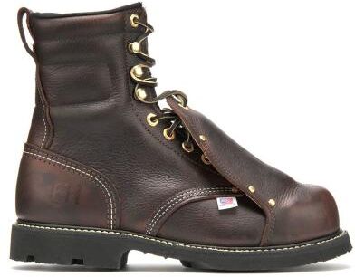 "Carolina HI 8"" Domestic External Metguard - Mens 9 Brown Boot D"