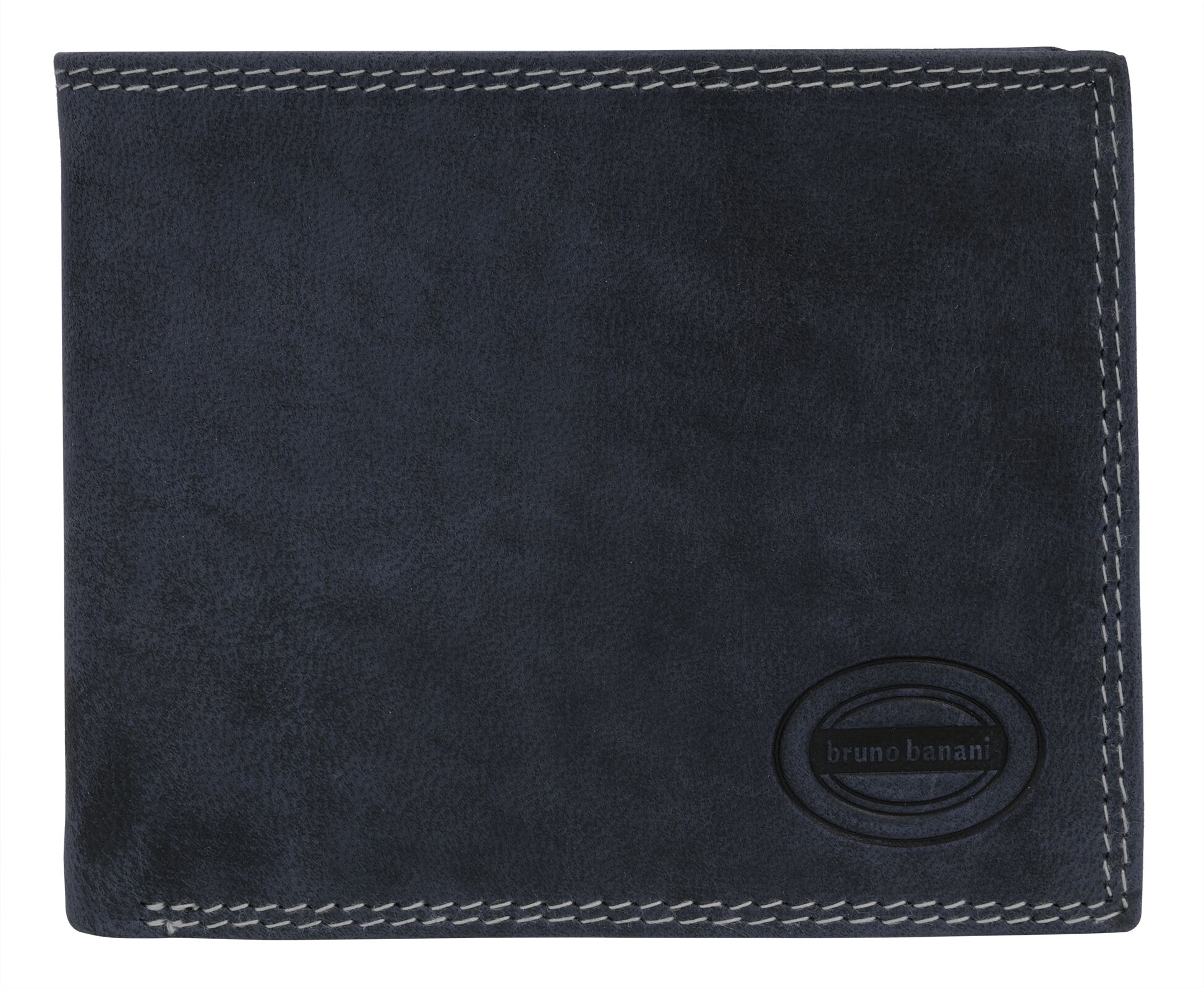Geldbörse BRUNO BANANI "BRUNO BANANI Herren echt Leder", Herren, blau, Leder, Kleinlederwaren Geldbörse, echt Leder blau Einheitsgröße
