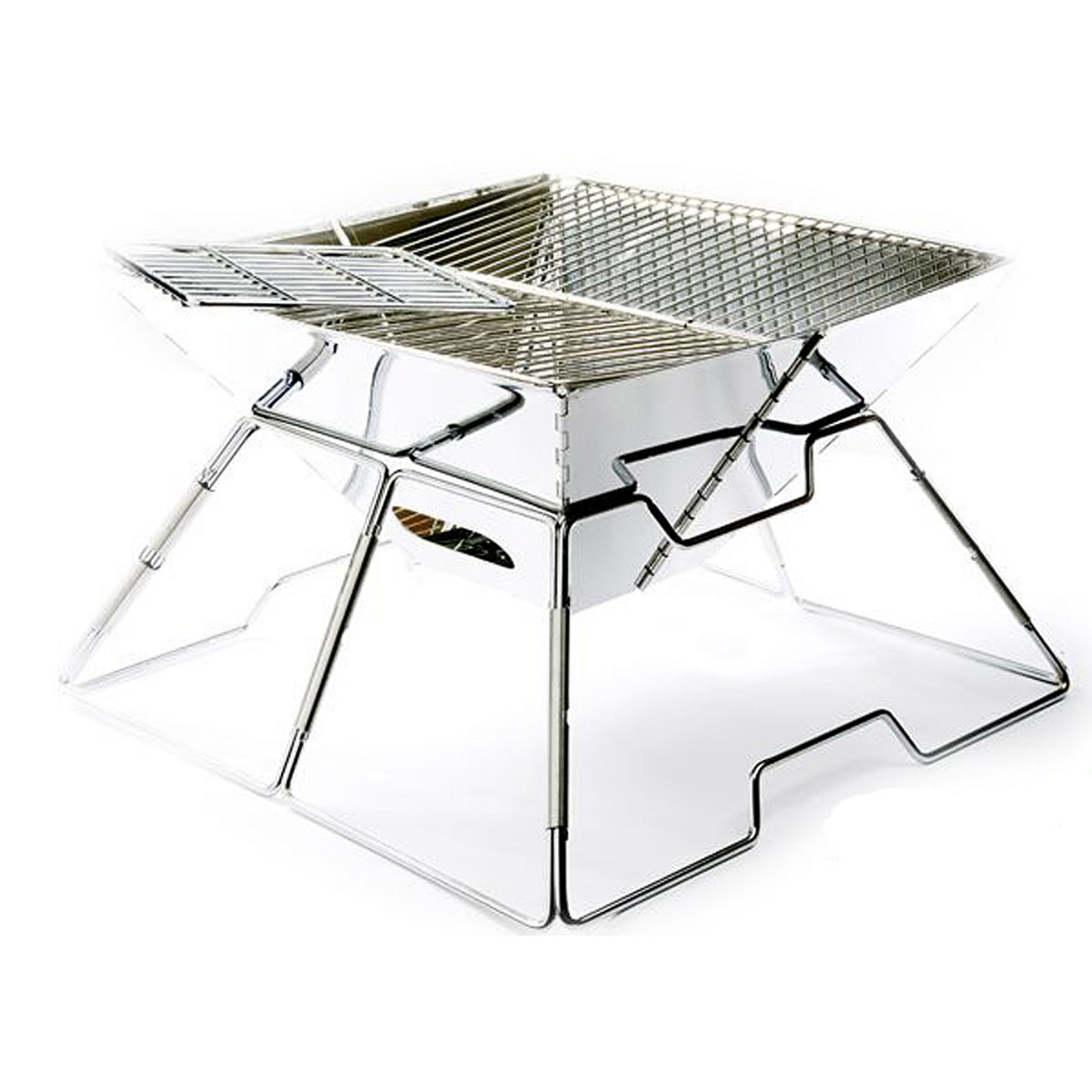 EOE - Eifel Outdoor Equipment Ferrum Feuerschale Campinggrills silber Camping
