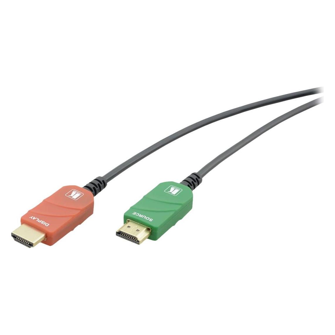 Kramer CRS-AOCH/COLOR - HDMI-Kabel - HDMI männlich zu HDMI männlich - 40 m - Glasfaser - Schwarz (40 m) (97-1400131)