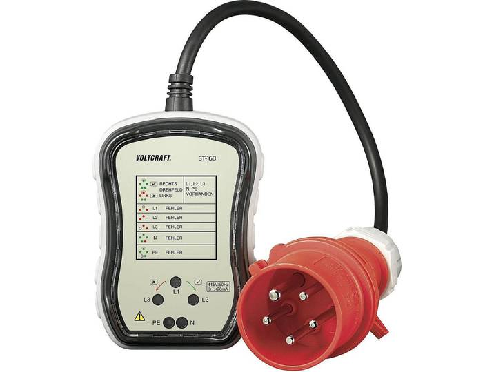Voltcraft ST-32B Steckdosentester CEE-32A (ST-32B)