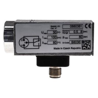 RS PRO Pneumatic Pressure switch 0.5-8 Bar ATEX (1366276)