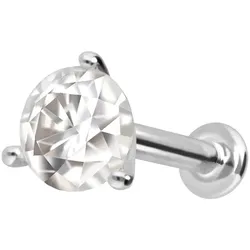 14 Karat Gold Labret mit Innengewinde MOISSANIT