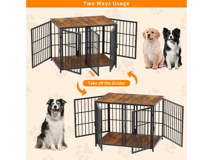 RapDuty-Table d'Appoint pour Chien, Niche d'Nikavec Quatre Portes et Synchronisation pour PupMED Illimité