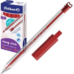Pelikan Kugelschreiber Hang Stick, 820837, rot, 12 Stück