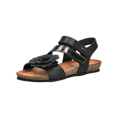 Riemchensandale IGI & CO "IGI & CO Sandalen Leder", Damen, Gr. 36, schwarz, Leder, Schuhe Riemchensandale