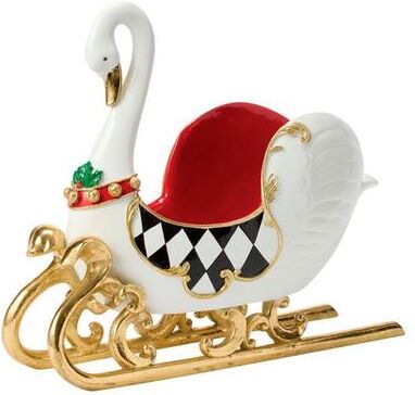 Enesco/Dept 56 Regal Swan Sleigh White , White