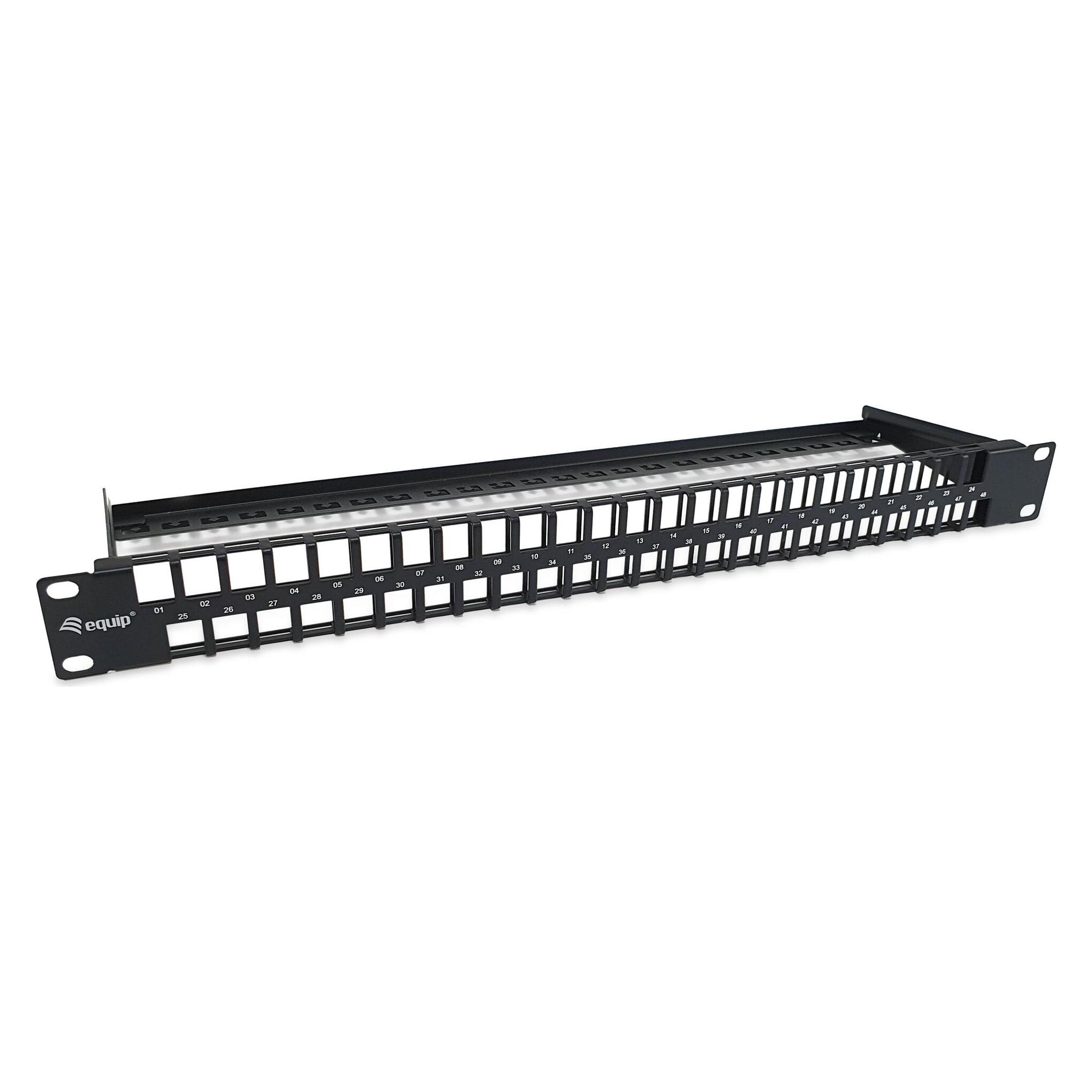 equip 19" Keystone Patchpanel Cat6 48x RJ45 1HE (769258)