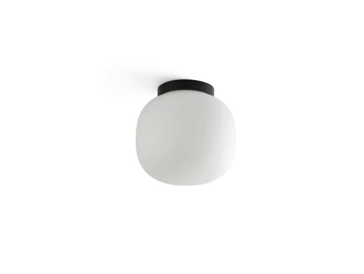 Deckenleuchte Amelia, Schwarz, Glas, 22.5 cm, Lampen & Leuchten, Innenbeleuchtung, Deckenleuchten, Deckenleuchten