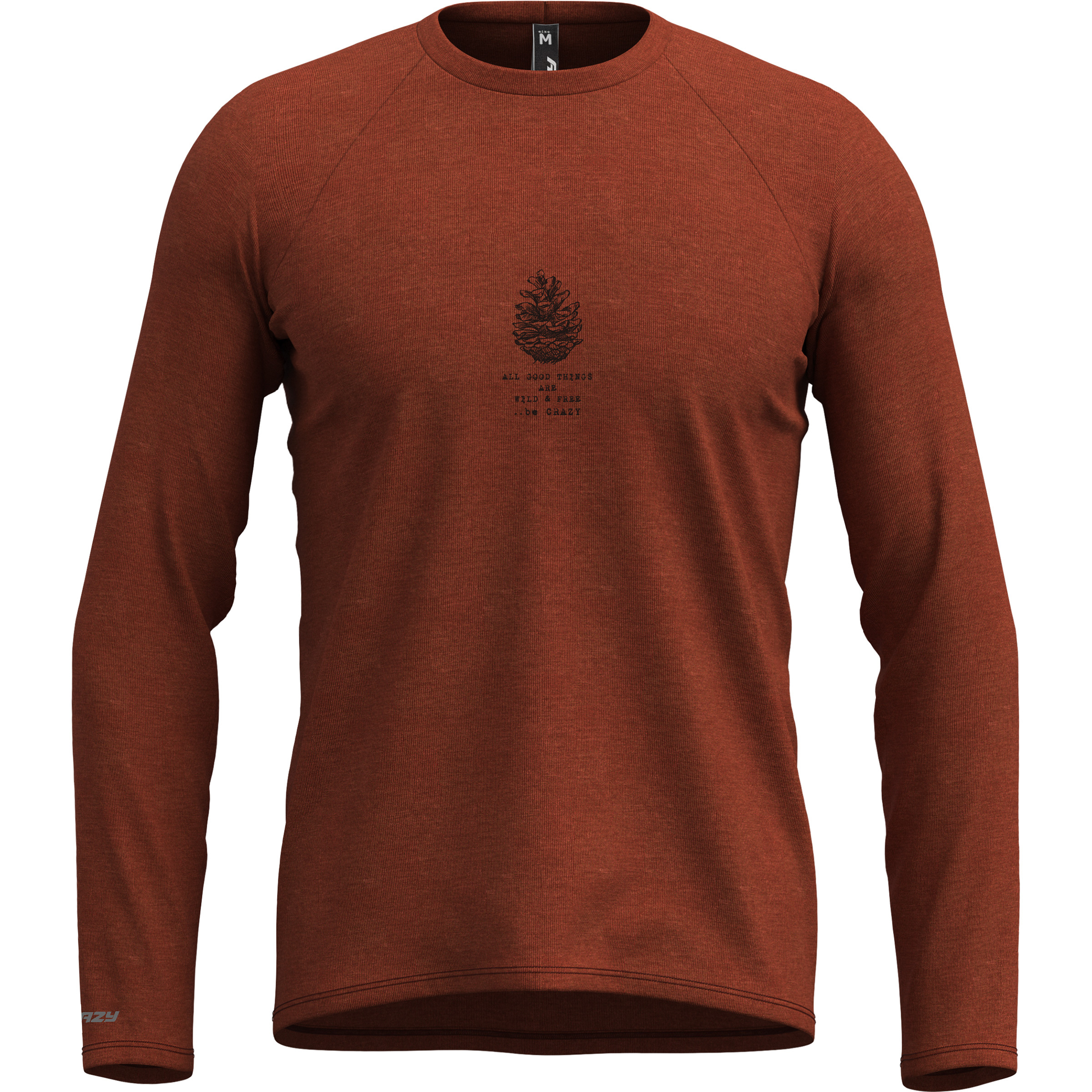 Crazy Gulliver Herren Longsleeves braun Größe L Lifestyle Hautfreundlich