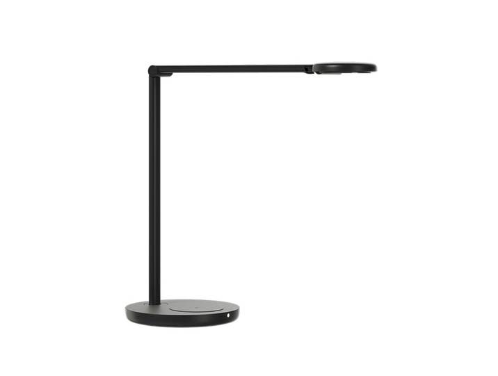 Glamox LED-Tischlampe Motus Flat 2.700K-4.000K schwarz QI Flat, dimmbar, schwarz, für Arbeitszimmer / Büro, Aluminium, Modern