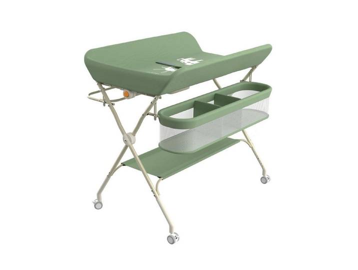 LuxusKollektion Wickelkommode Wickeltisch 4-in-1 faltbar tragbar grün