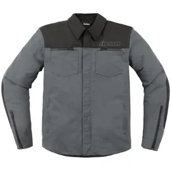 Icon Upstate Canvas Motorrad Textiljacke S