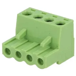 Steckbare Schraubklemme, gerade, 2,50mm2, RM 5,08mm, weiblich - Anzahl Anschlüsse: 4