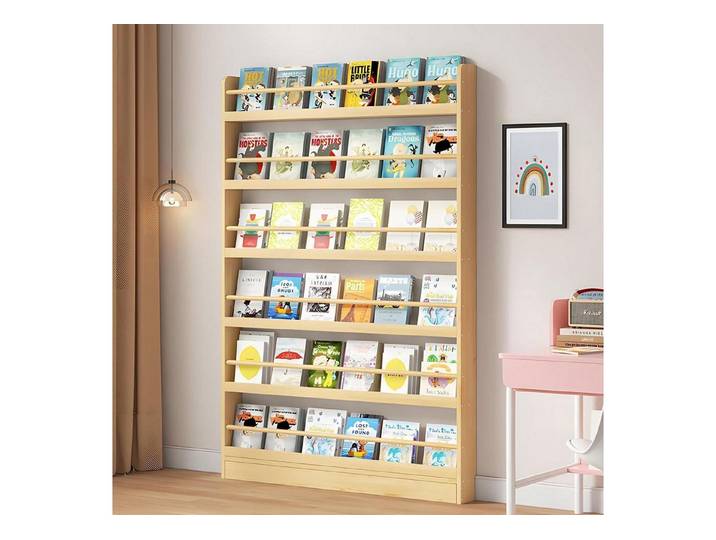 LuxusKollektion Kinderregal Bücherregal Kinderzimmer Holz 80x10x178cm Natur, 1-tlg.