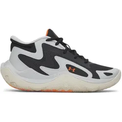 Under Armour, Jungen, Hallenschuhe, Jet 25 (36), Orange, Schwarz, Grau