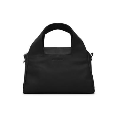 Henkeltasche GRETCHEN "Ruby Tote Three", Damen, Gr. B/H/T: 30cm x 30cm x 30cm, schwarz, Leder, unifarben, Taschen, aus italienischem Kalbsleder