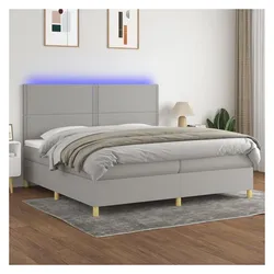 vidaXL, Boxspringbett, Inlenetta (Flach mit Nägeln) (200 x 200 cm)