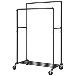 Songmics Rollgarderobe schwarz 100/59/- cm schwarz, 100x59 cm