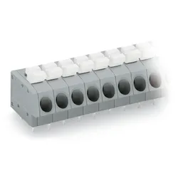 Wago 804-107 Leiterplattenklemme,Drücker,2,5 mm2,grau 804107  - 30 Stück