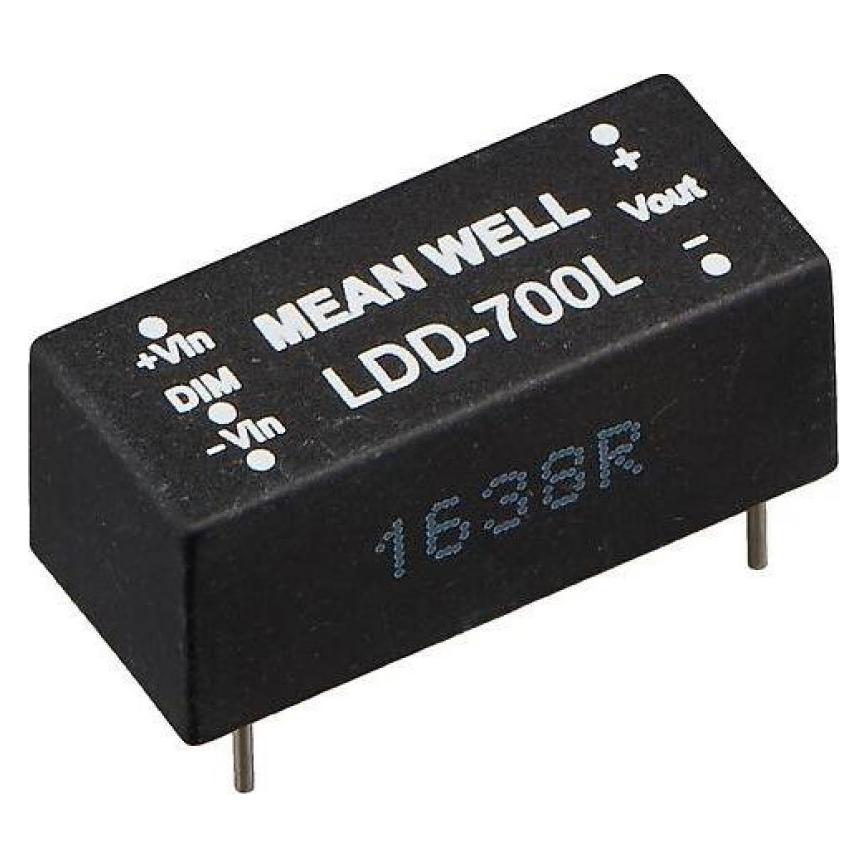 MeanWell DC-DC-Konstantstrom-LED-Treiber 9-36 V: 2-32 V, 500 mA, MEAN WELL (LDD-500L)