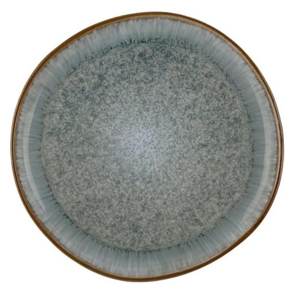 Domoletti Eucalyptus dessert plate, Ø 20.3cm, white/green (1x, 20.30 cm) (67913347)
