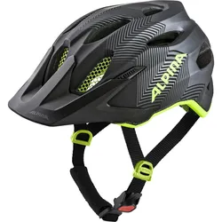 ALPINA Carapax Jr. Helm Kinder | Gr. 51-56 | schwarz - schwarz